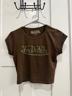 Von Dutch Classic Rhinestone Baby Tee